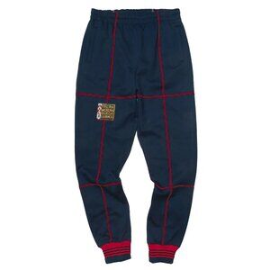 AACA Joggers w/ Color Contrast Stitch 90s Hip Hop Sweatpants Multicolor